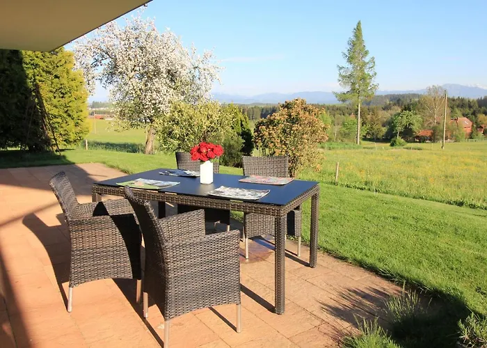 Kuh Heimat - Bergblick - Terrasse Daire Buchenberg (Bavaria)